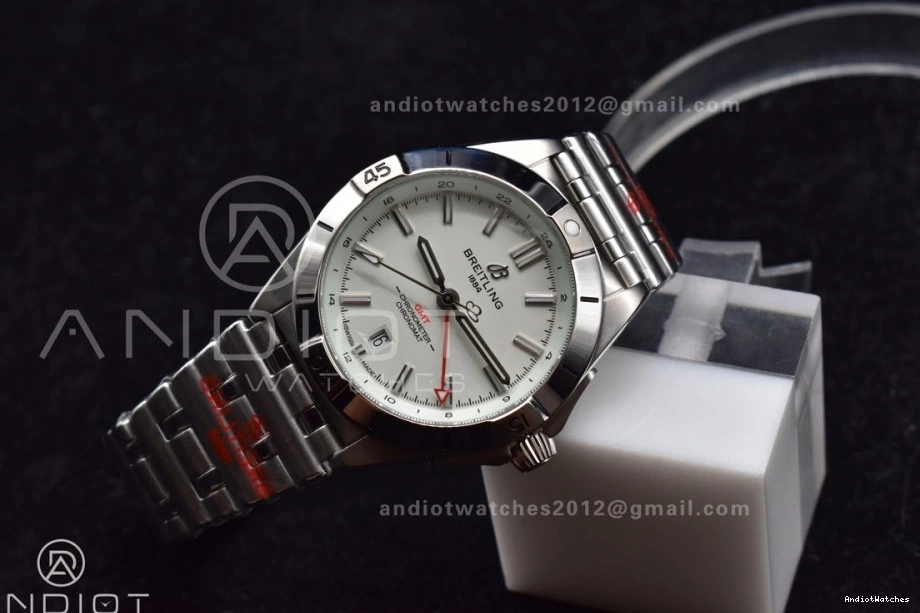 White Bracelet BLS Factory 1:1 Breitling GMT On 532 SS Best Chronomat 40mm A Edition HighPerformance Automatic Dial 1002